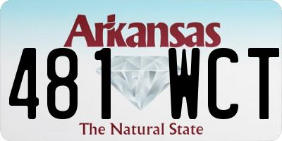 AR license plate 481WCT