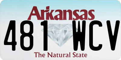 AR license plate 481WCV