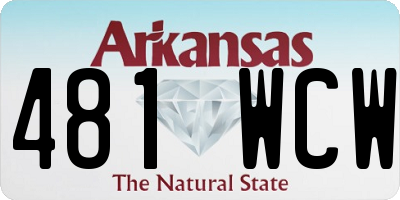 AR license plate 481WCW