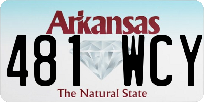 AR license plate 481WCY