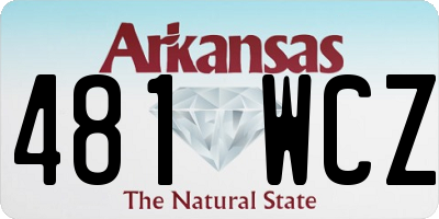 AR license plate 481WCZ