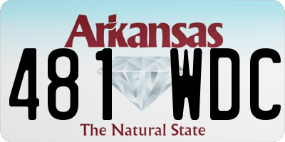 AR license plate 481WDC