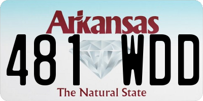 AR license plate 481WDD