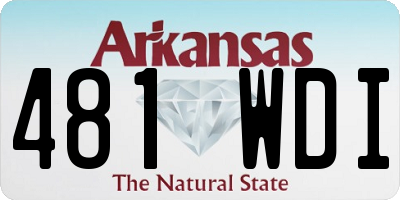 AR license plate 481WDI