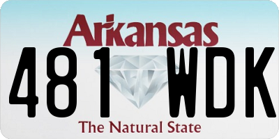 AR license plate 481WDK