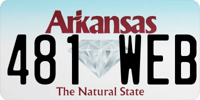 AR license plate 481WEB