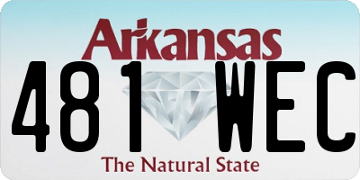 AR license plate 481WEC