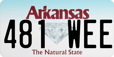AR license plate 481WEE