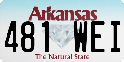 AR license plate 481WEI