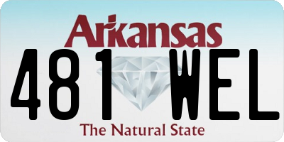 AR license plate 481WEL