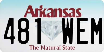 AR license plate 481WEM