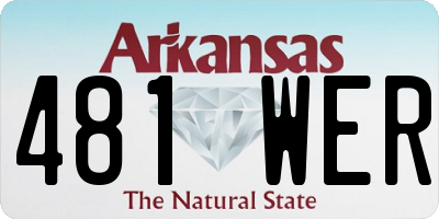 AR license plate 481WER