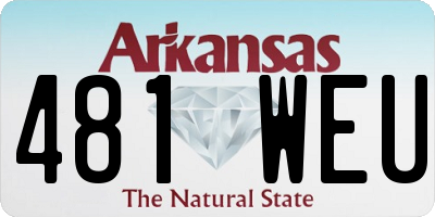AR license plate 481WEU