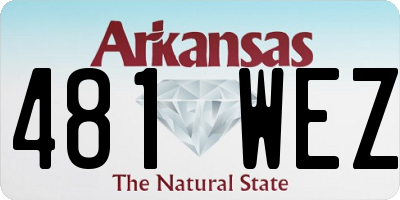 AR license plate 481WEZ