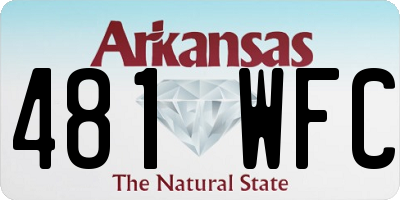 AR license plate 481WFC