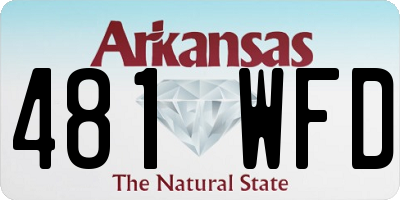 AR license plate 481WFD