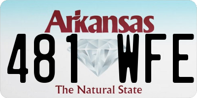 AR license plate 481WFE