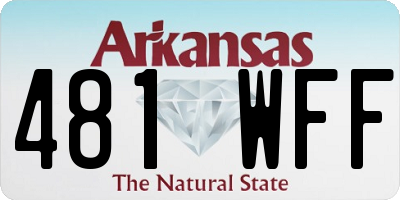 AR license plate 481WFF