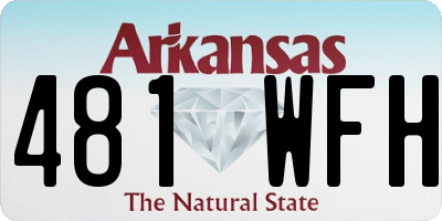 AR license plate 481WFH
