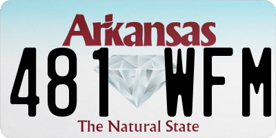 AR license plate 481WFM