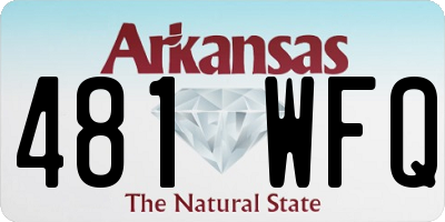 AR license plate 481WFQ