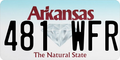 AR license plate 481WFR