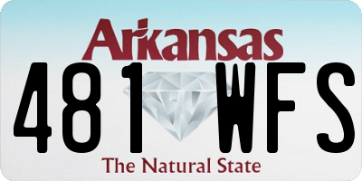 AR license plate 481WFS