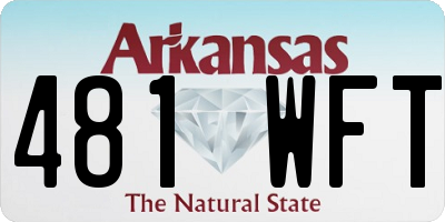 AR license plate 481WFT
