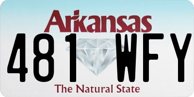 AR license plate 481WFY