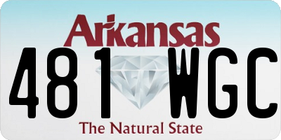AR license plate 481WGC
