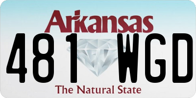 AR license plate 481WGD
