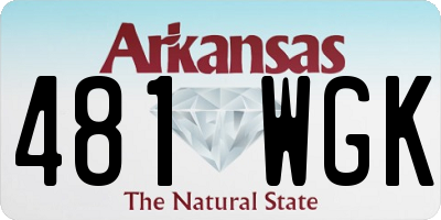 AR license plate 481WGK