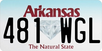 AR license plate 481WGL