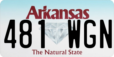 AR license plate 481WGN