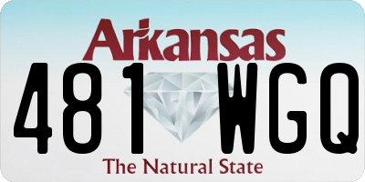 AR license plate 481WGQ