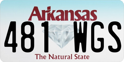 AR license plate 481WGS