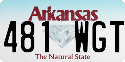 AR license plate 481WGT