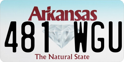 AR license plate 481WGU