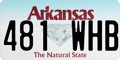 AR license plate 481WHB