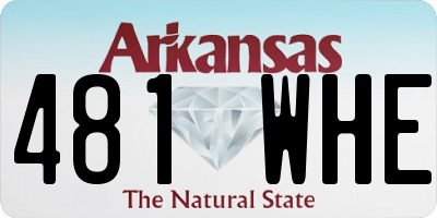 AR license plate 481WHE