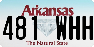 AR license plate 481WHH