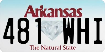 AR license plate 481WHI
