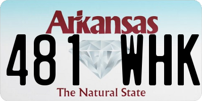 AR license plate 481WHK