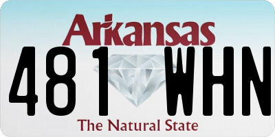 AR license plate 481WHN