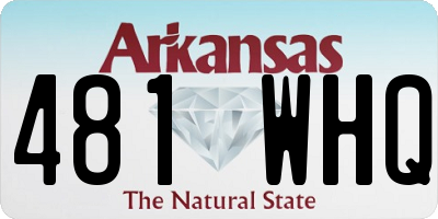 AR license plate 481WHQ