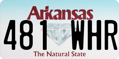 AR license plate 481WHR