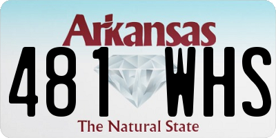 AR license plate 481WHS