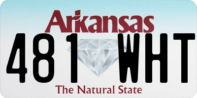 AR license plate 481WHT