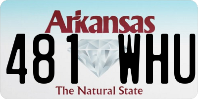 AR license plate 481WHU