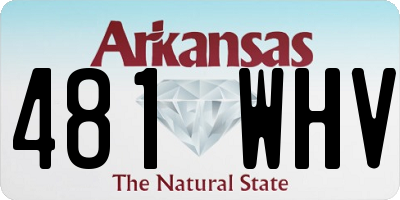 AR license plate 481WHV